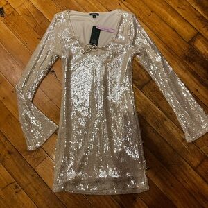 Target Gold Sequin Dress